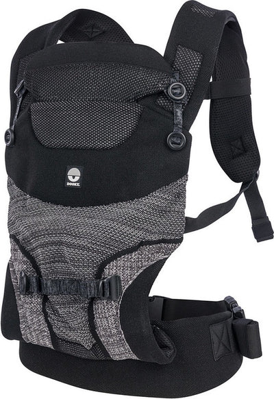 Porte-bébé Dooky - porte-bébé terra nova noir - porte-enfant - porte-bébé et porte-bébé 3,5-15 kg - position M ergonomique - porte-dos - réglable et respirant - porte-bébés - porte-bébé