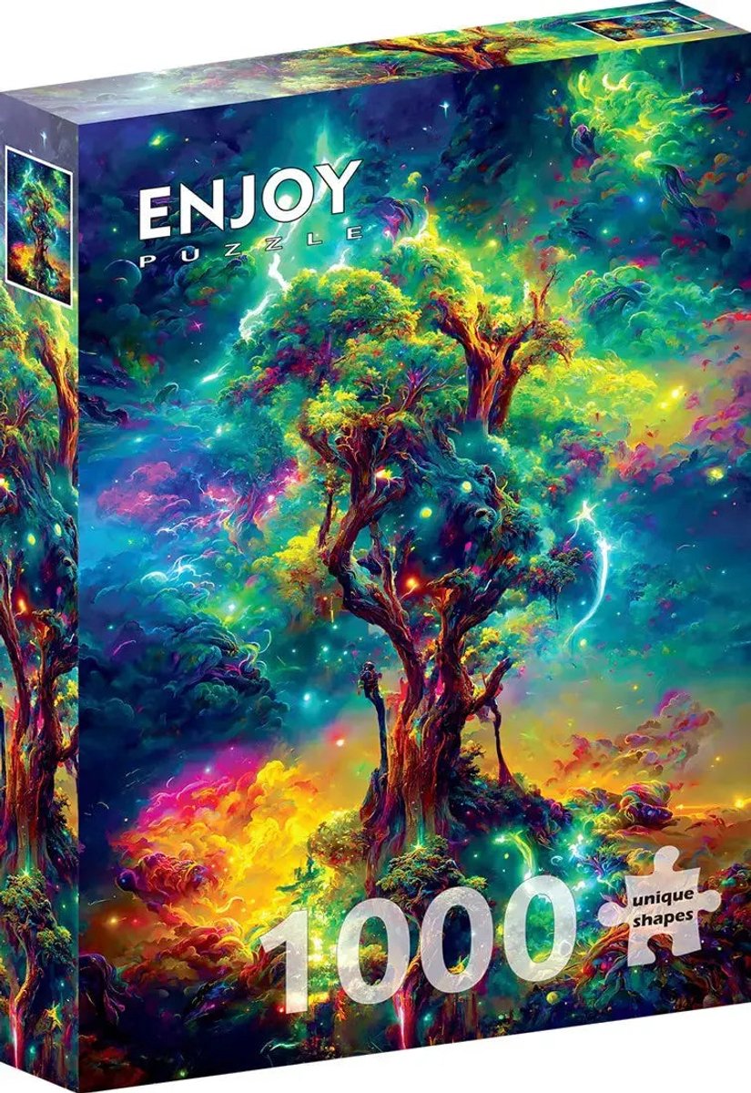 Profitez du puzzle puzzle vie cosmique 1000 pièces colorées.