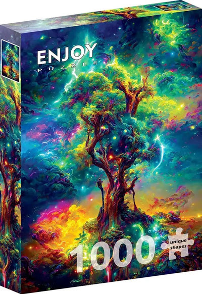 Profitez du puzzle puzzle vie cosmique 1000 pièces colorées.