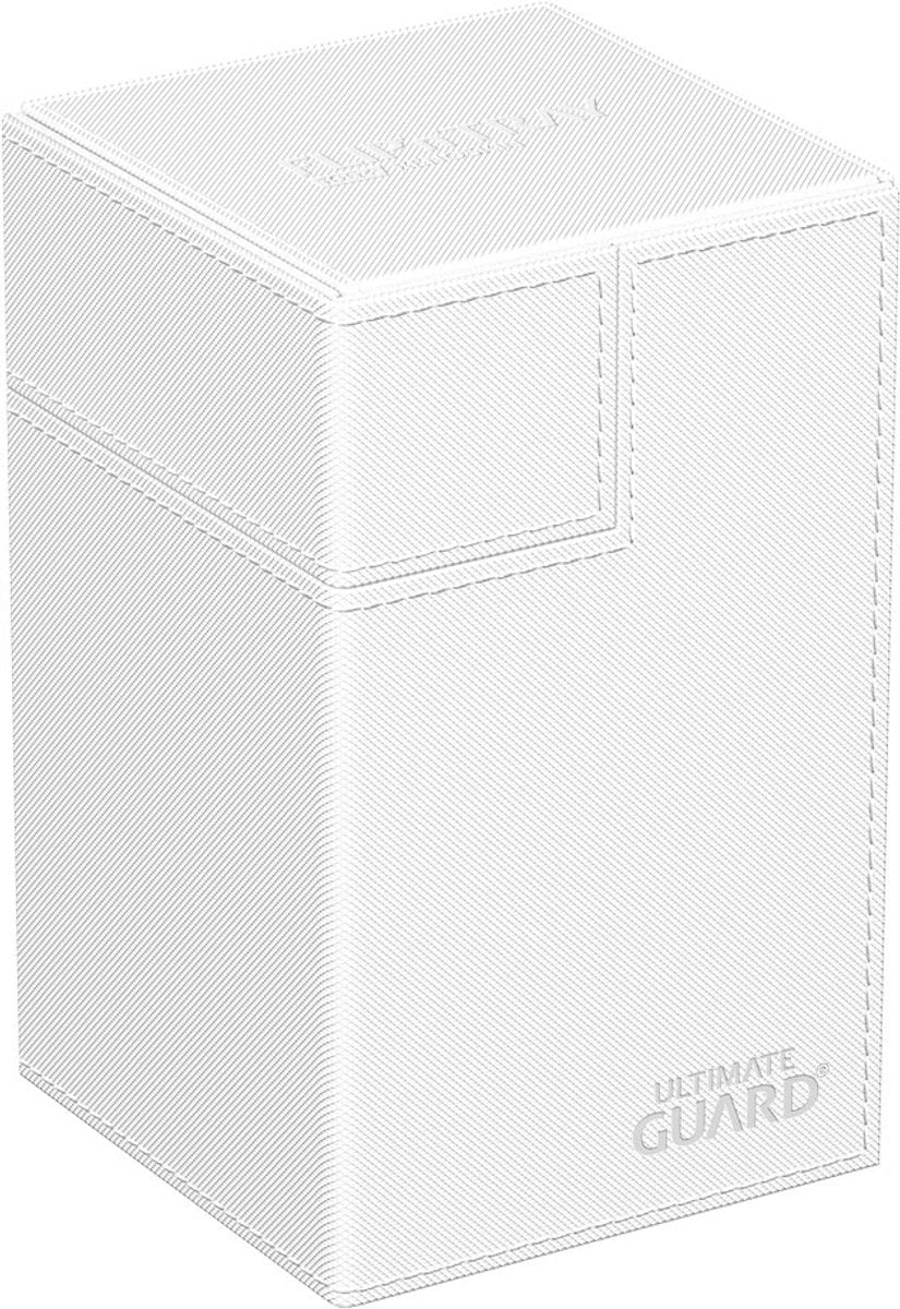 Ultimate guard flip'n'tray 100+ xenoskin - blanc