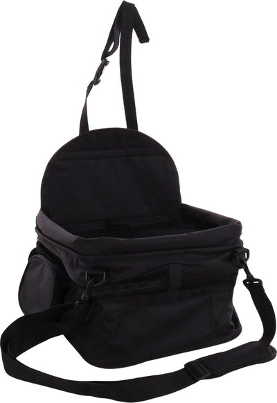Siège auto Flamingo pour chien – siège auto andor noir – 36x36x26cm – pliable avec ceinture de sécurité de ventilation – compact robuste
