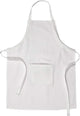 Tablier Creativ Company avec poche, L : 84 cm, l : 65 cm, taille m-xl cm, 210 g, blanc, 1 pièce
