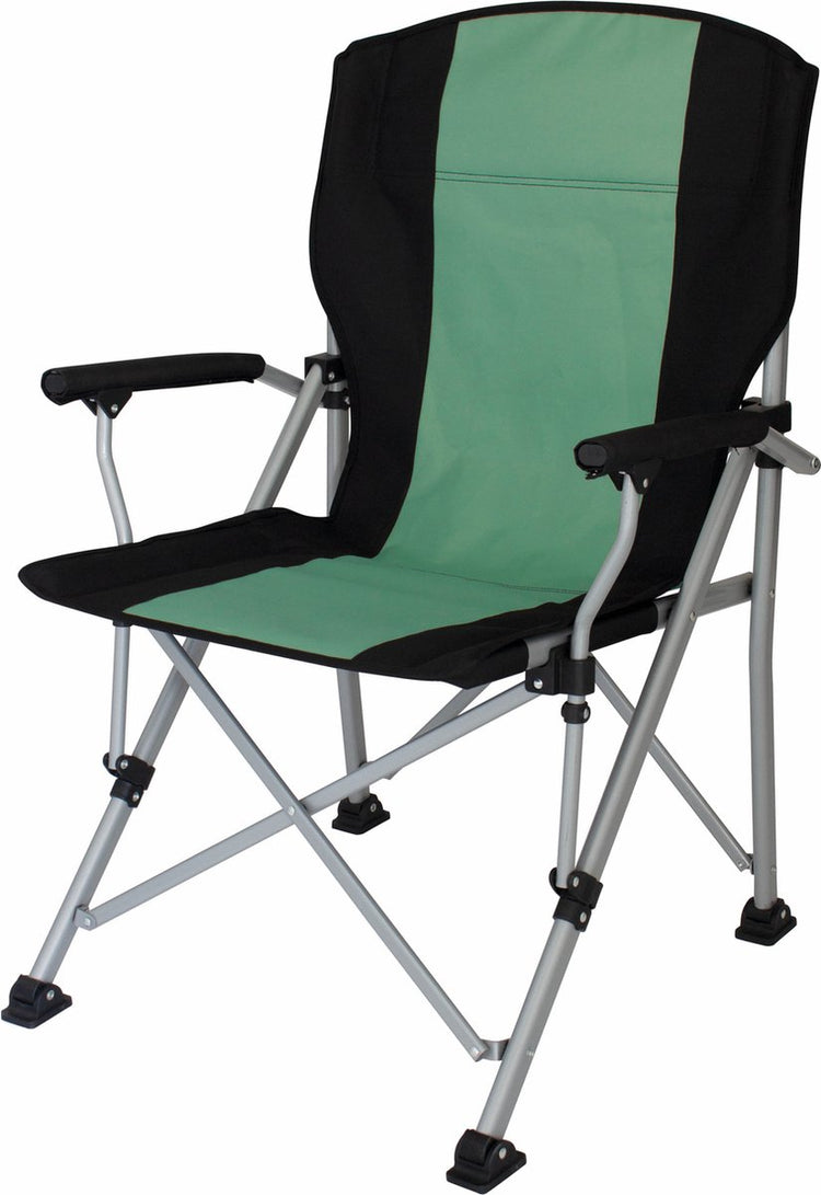 Eurotrail caldaro - chaise de camping - vert d'eau noir