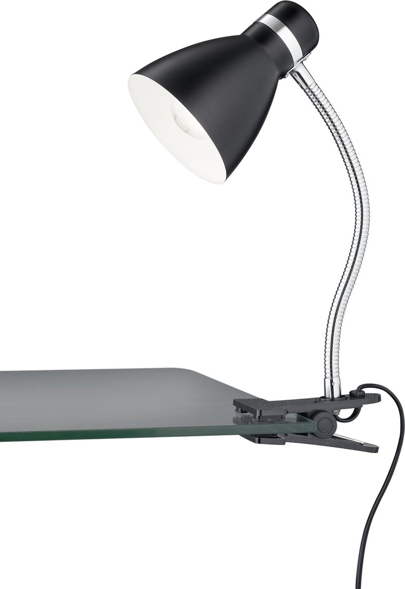 Rl live your light reality harvey - lampe à pince - noir mat - excl. 1x e27 4w