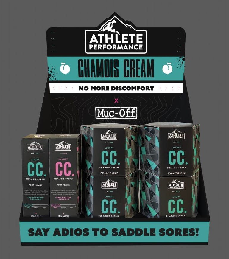Présentoir de comptoir Muc-off Présentoir de comptoir crèmes de chamois