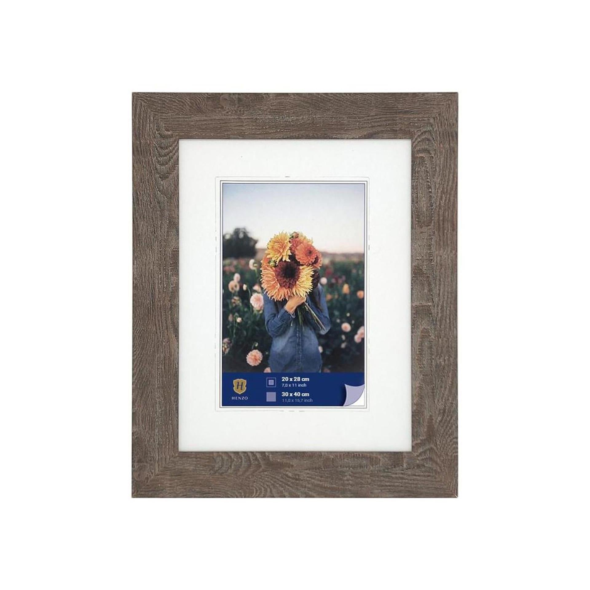 Henzo cadre photo dahlia 30x40cm marron