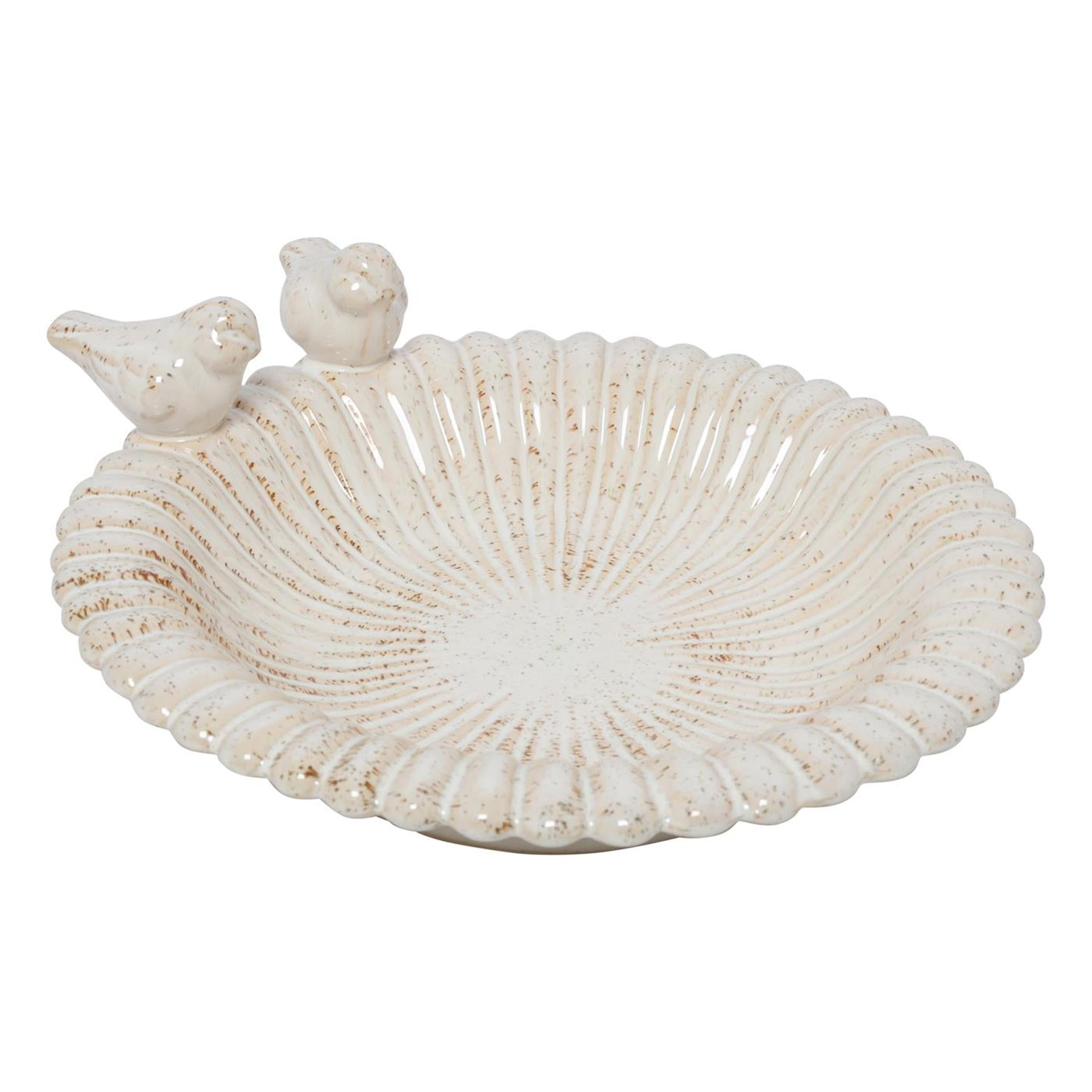 Mangeoire à oiseaux Countryfield coco blanc ø25,5xh9cm