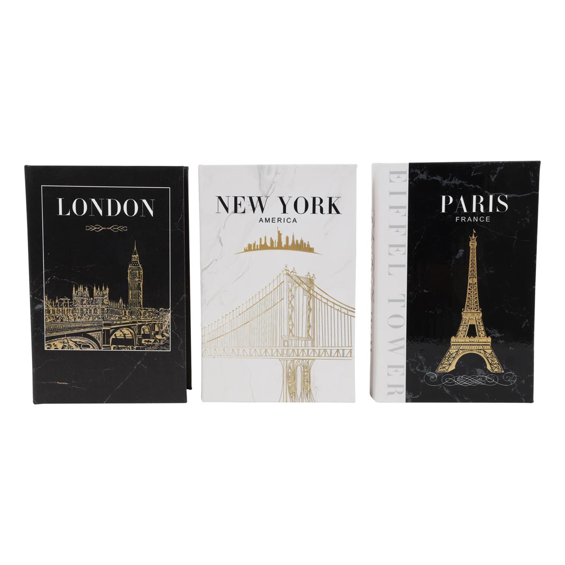 Livre de rangement Countryfield ny paris londres 27x18x7cm