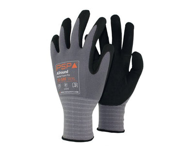 Gants de travail polyvalents Psp noirs 10-580 taille 10 (12 paires)