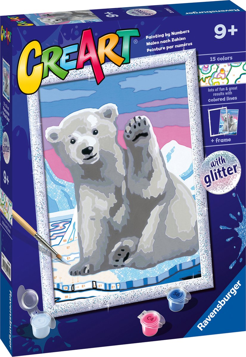 Ravensburger Creart peinture sur le numéro Great Pool Bear