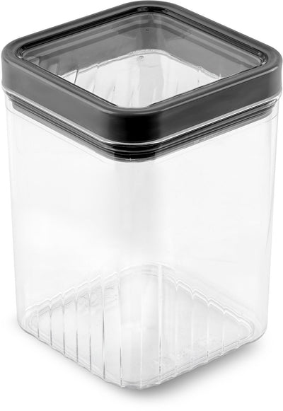 Bidon de rangement Curver Kara - 1,2l - 10,7x10,7x16,4cm - anthracite