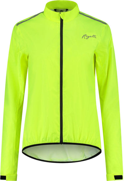 Rogelli core veste de pluie cycliste femme - imperméable - jaune fluo - m