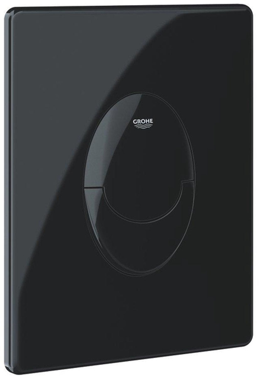 Plaque de commande Grohe start noir brillant