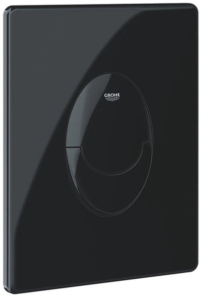Plaque de commande Grohe start noir brillant