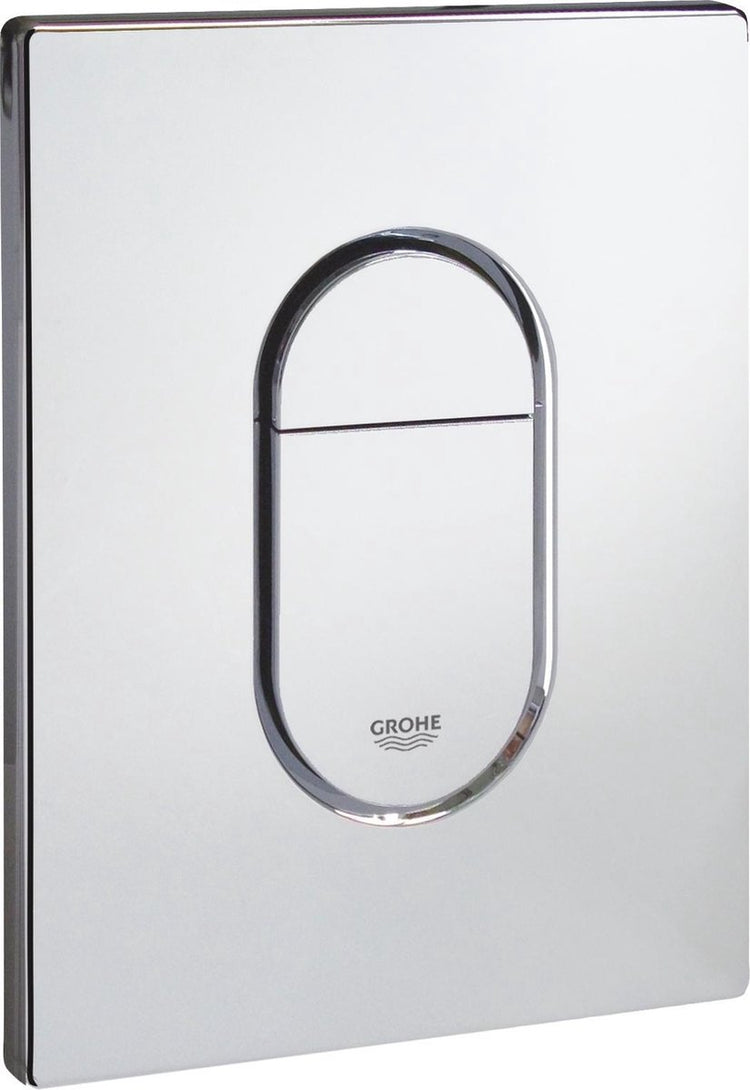 WC à panneau de commande cosmopolite Grohe arena - double chasse - plastique - chrome