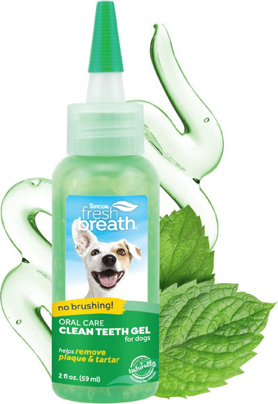 Tropiclean gel dentaire chien - gel dents propres haleine fraîche - 59 ml