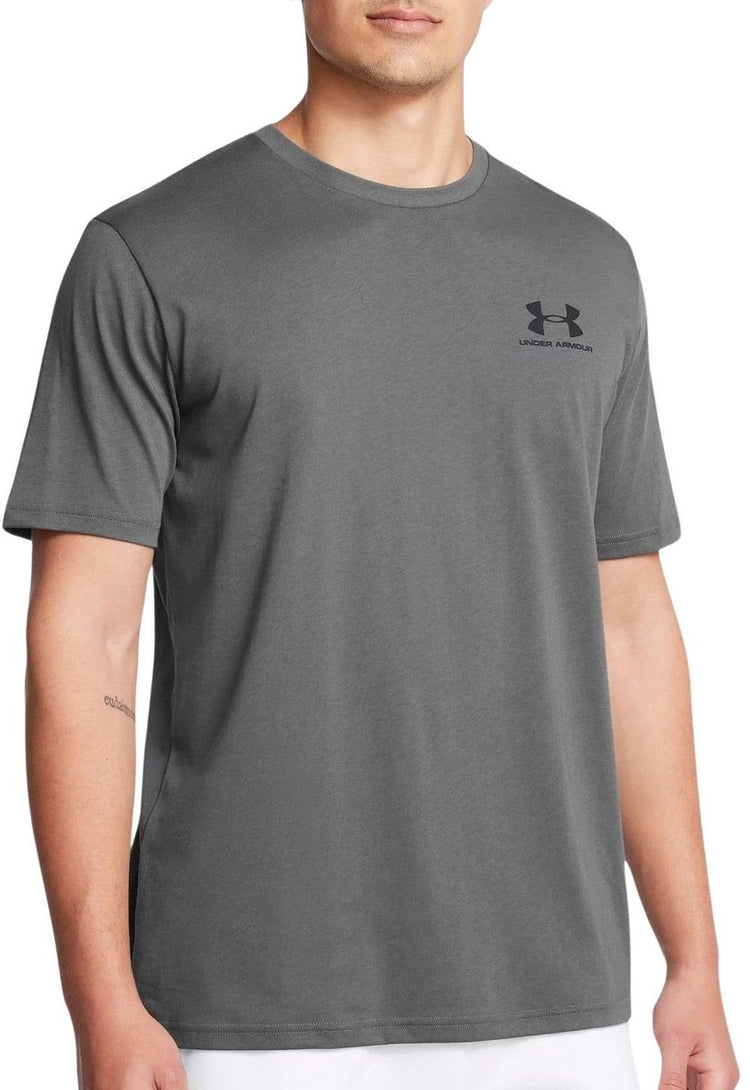 Chemise de sport Under Armour UA M Sportstyle LC SS pour Homme - Gris - Noir