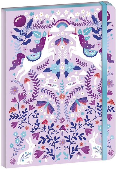 Janod - pays des rêves - carnet licorne - 144 pages décorées