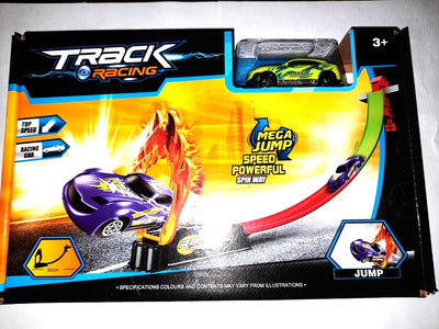 Jonotoys Track Racing Race Track comprenant 1 Auto Baan mesure 80 cm de long