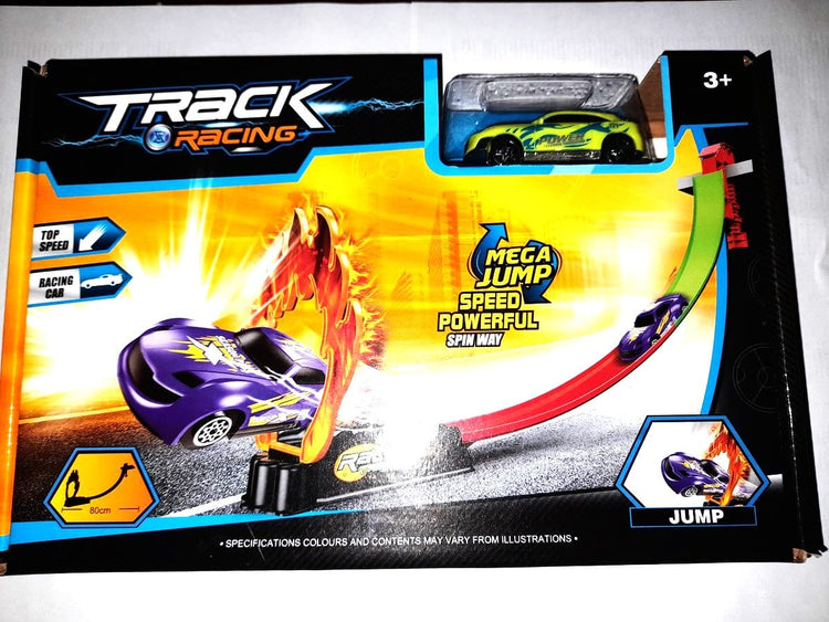 Jonotoys Track Racing Race Track comprenant 1 Auto Baan mesure 80 cm de long