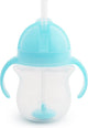 Munchkin tip sip gobelet avec paille anti-déversement - gobelet avec paille - passe au lave-vaisselle - à partir de 6 mois - 207 ml - bleu - gobelet avec paille