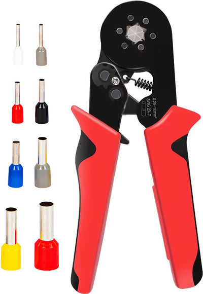 Jeu de pinces à sertir par soufflage avec embouts - 1201 pièces - pince à sertir professionnelle - awg 7-23 - avec boîte de rangement