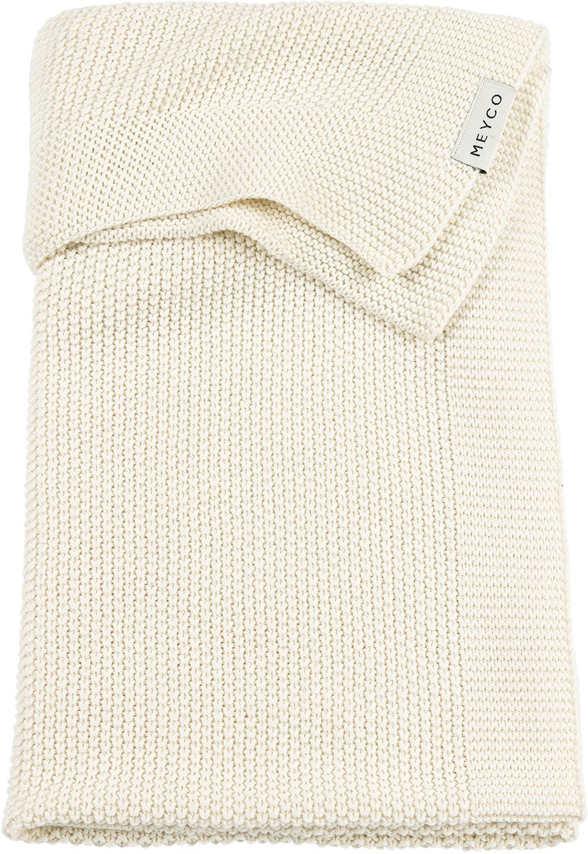 Couverture de berceau mini relief bébé Meyco - naturel - 100x150cm - 1,0 tog