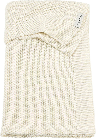 Couverture de berceau mini relief bébé Meyco - naturel - 100x150cm - 1,0 tog