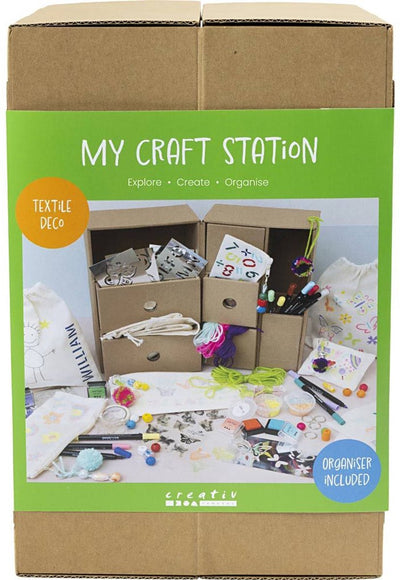 Creativ company my craft station décoration textile, différentes couleurs, 1 pièce 1 boîte