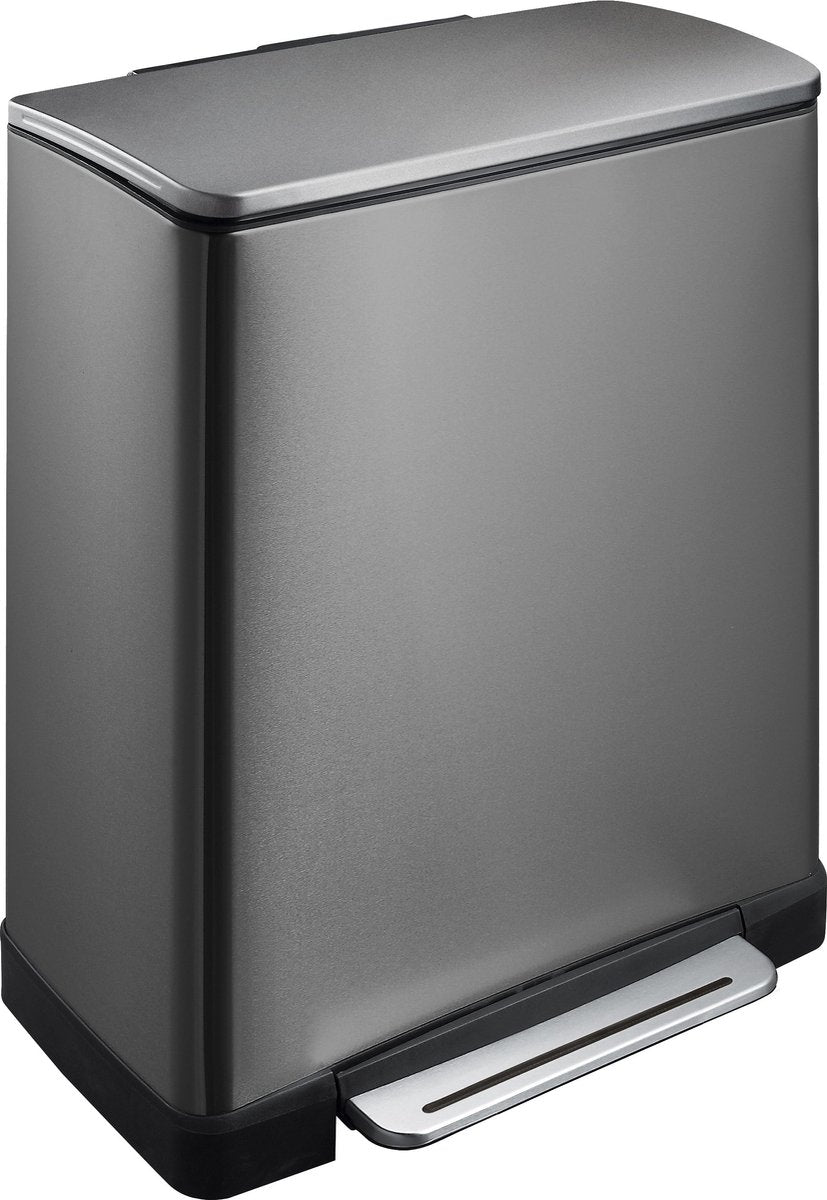 EKO EKO PEDAL BIN E-CUBE 28 L + 18 L de couleur en acier