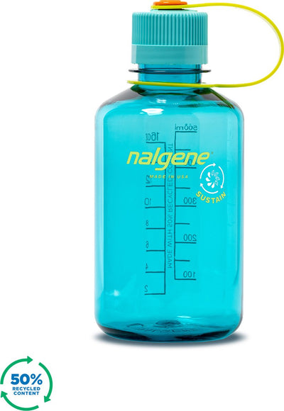 Nalgene - bouteille à goulot étroit - gourde - bouteille d'eau - étanche - 500 ml - sans bpa - sustain - céruléen