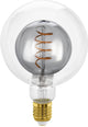 Lampe LED Eglo - E27 - ø 12,5 cm - G125 - noir clair - 2000k - dimmable