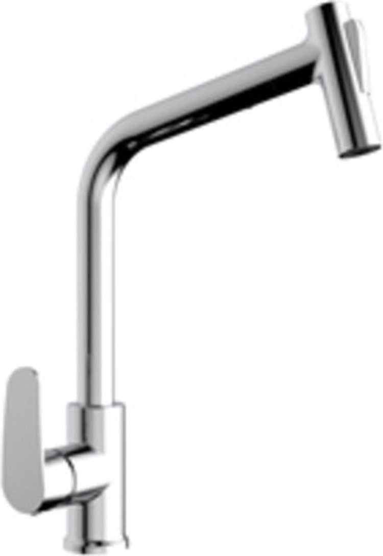 Robinet de cuisine Plieger avec 1 trou - douchette extractible - avec commande latérale - chrome