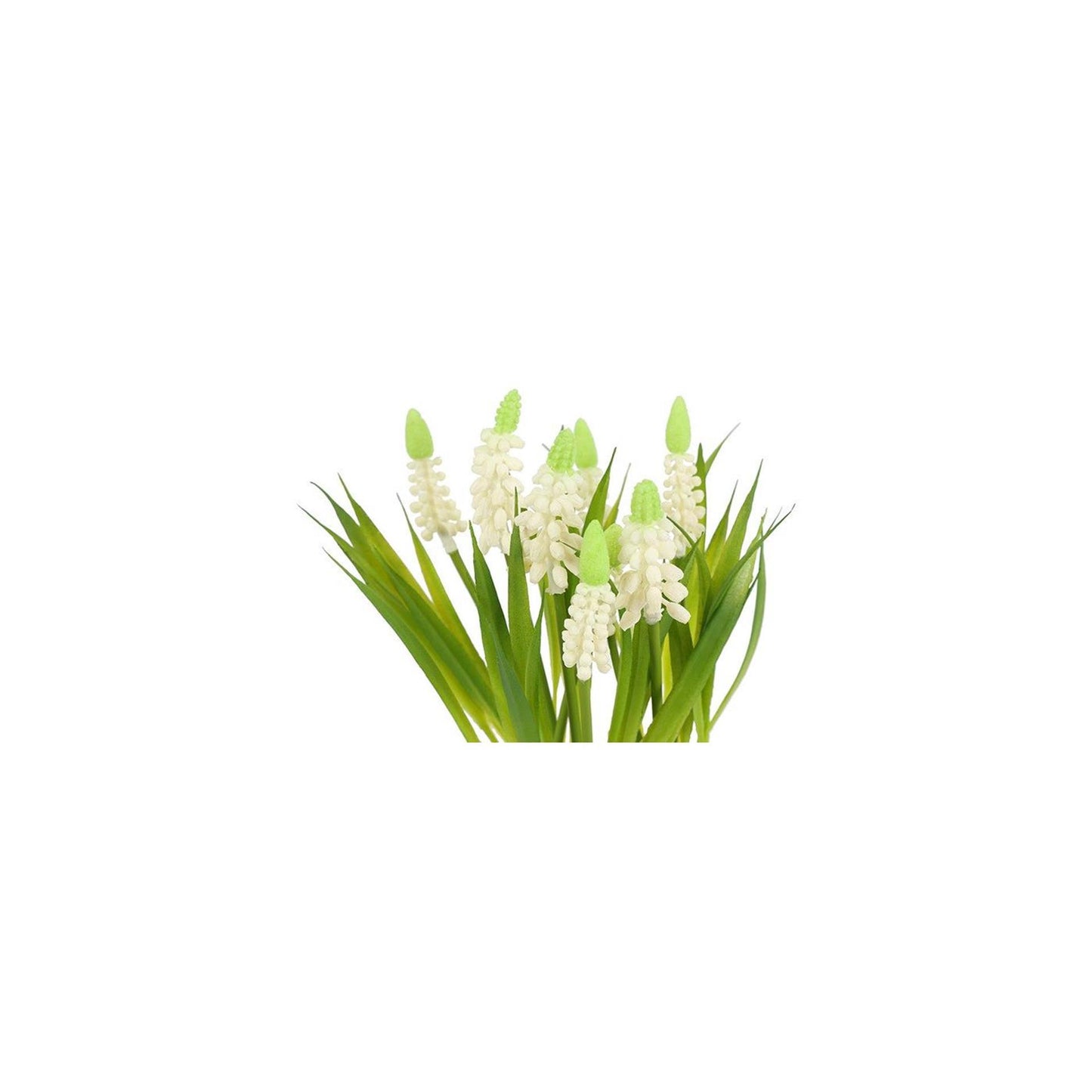 Countryfield fleur artificielle en pot muscari blanc h28cm