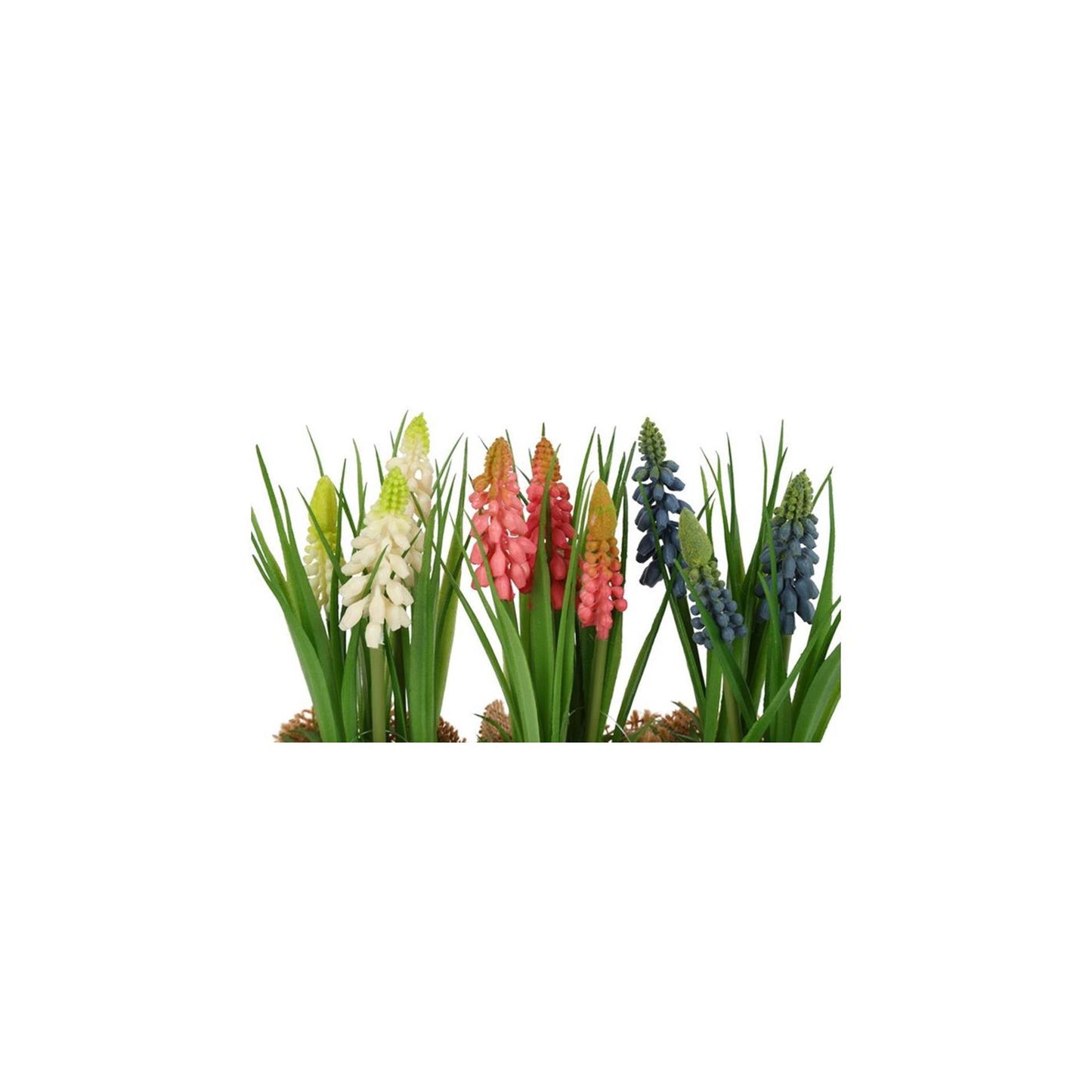 Countryfield fleur artificielle en pot muscari h20cm