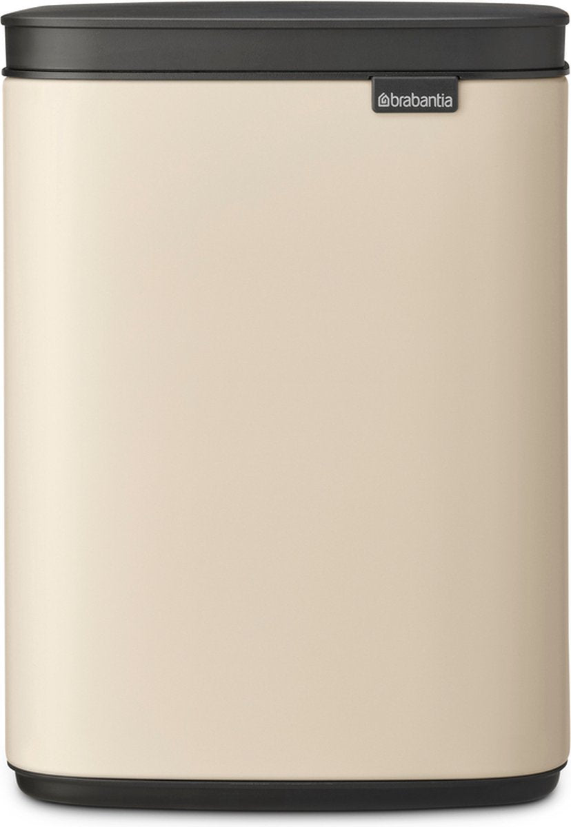 Brabantia bo poubelle - 4 litres - salle de bain - beige doux