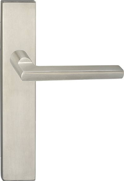 Poignée de porte Impresso - Kirby - pour l'intérieur - bouclier de porte carré - acier inoxydable - 2 pièces