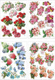 Creativ company Feuilles 3D, fleurs, feuille 21x30 cm, 4 feuilles 1 boîte