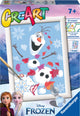 Ravensburger Creart peinture sur numéro gelé gai olaf