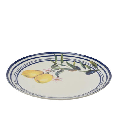 Assiette Decoris citron porcelaine dia20,3cm