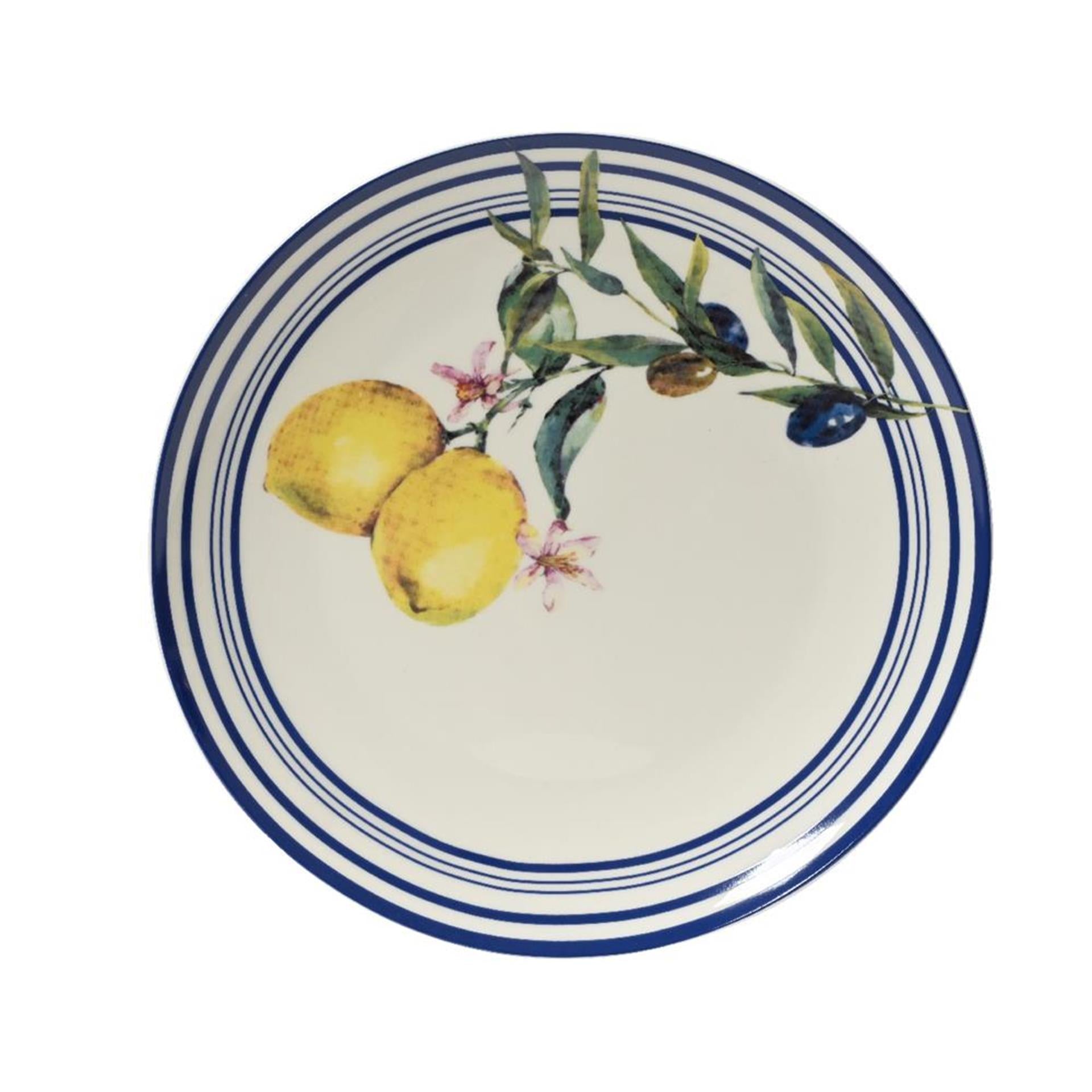 Assiette Decoris citron porcelaine dia20,3cm