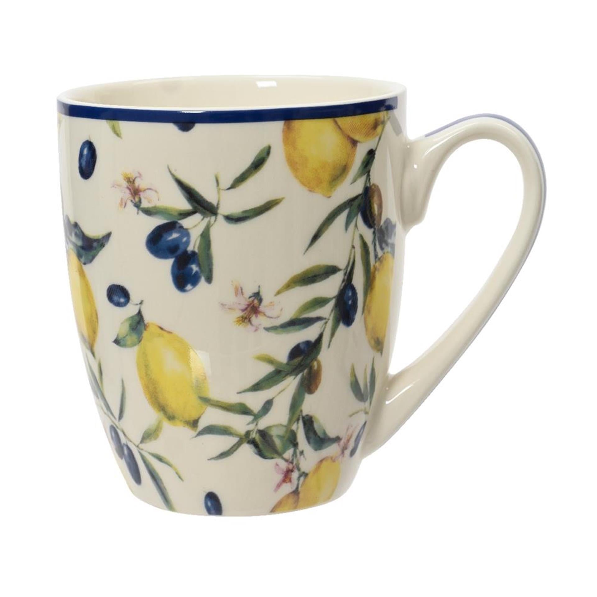 Tasse en porcelaine Decoris citron 300ml