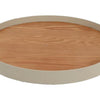 Plateau Countryfield métal crème ø35cm