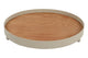 Plateau Countryfield métal crème ø35cm