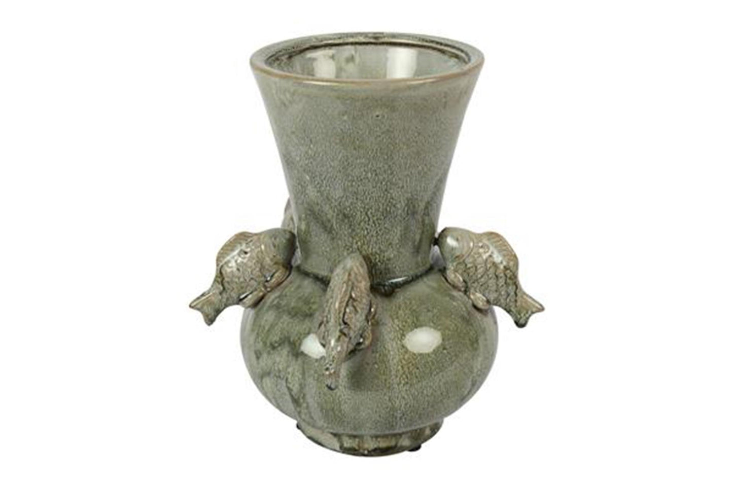 Vase Countryfield poisson vert h24,5cm