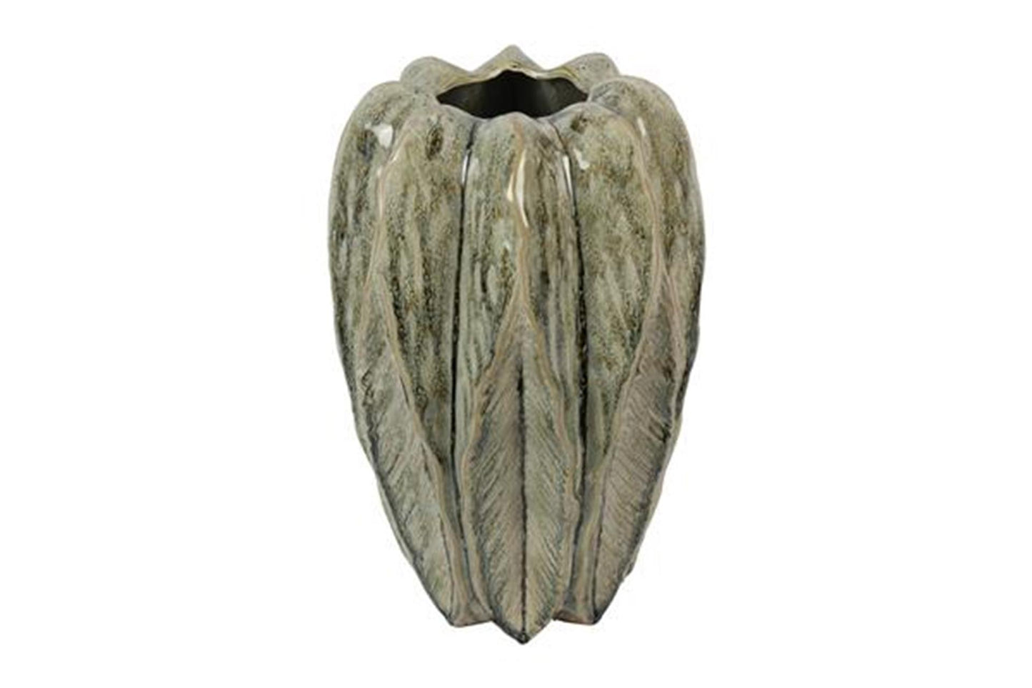 Countryfield vase feuille vert ø22,5x35cm