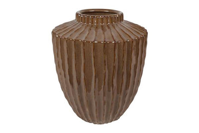 Countryfield vase duuk m marron ø27x32cm