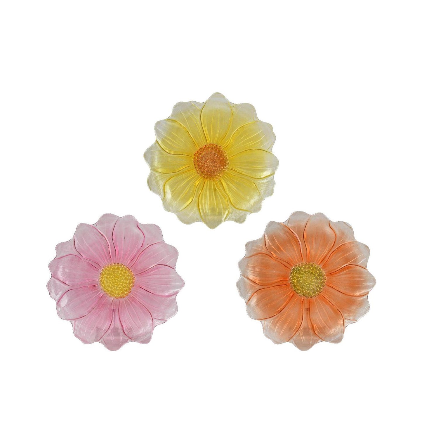 Assiette petit-déjeuner Decoris verre fleur ø23xh2,5cm