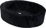Panier de chien en peluche noir - afbeelding 2