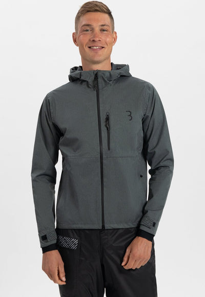 Bbb cycling rainshield explorer imperméable - combinaison de pluie femme et homme - hydrofuge - gris - taille XL - bbw-450